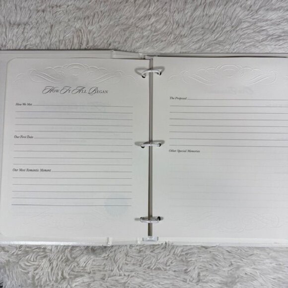 Vintage Hallmark Wedding Album 'And Two Shall Become One' Mark 10:8 Ivory Gold - Picture 6 of 16